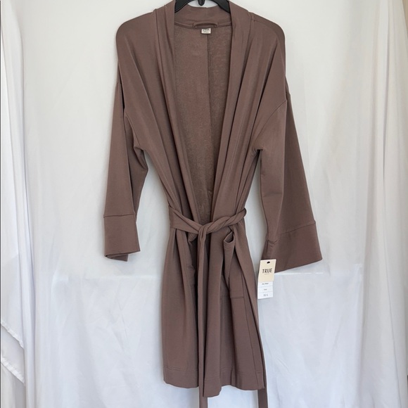 True & Co. Cocoa Lounge Robe - Picture 1 of 6
